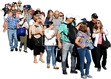 Big Crowd Of People From Above People Standing In Line Png Crowd Of People Png