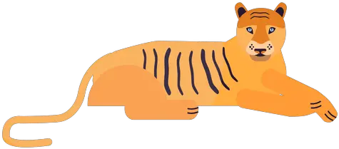 Tiger Stripe Flat Transparent Png U0026 Svg Vector File Tiger Flat Vector Png Tiger Png