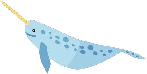 Narwhal Tusk Tail Flipper Flat Narwhal Transparent Png Narwhal Png