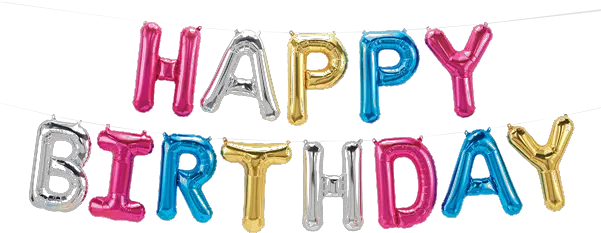 Happy Birthday Foil Balloon Png Image Ballon Happy Birthday Png Birthday Balloons Png