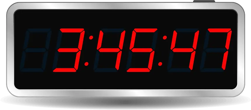 Digital Clock Png Image Free Download Led Display Alarm Clock Transparent Background