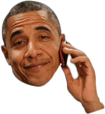 Obama Face Royalty Free Stock Png Files Obama Phone Png Obama Transparent