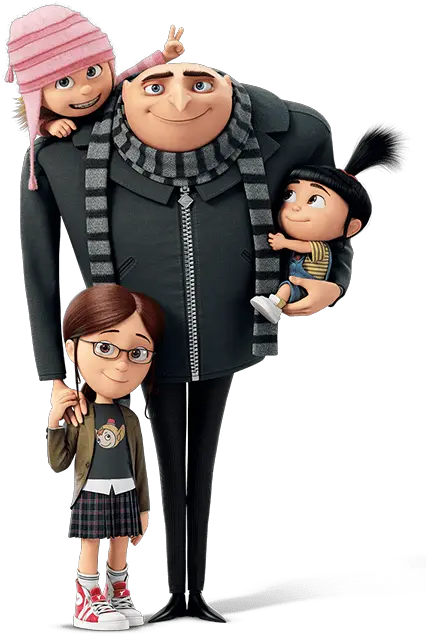 Download Free Png Despicable Me Gru And Margo Agnes Edith Gru Transparent