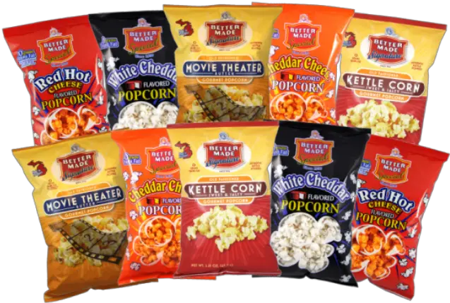 Better Made Snack Foods Better Made Hot Popcorn Png Movie Popcorn Png