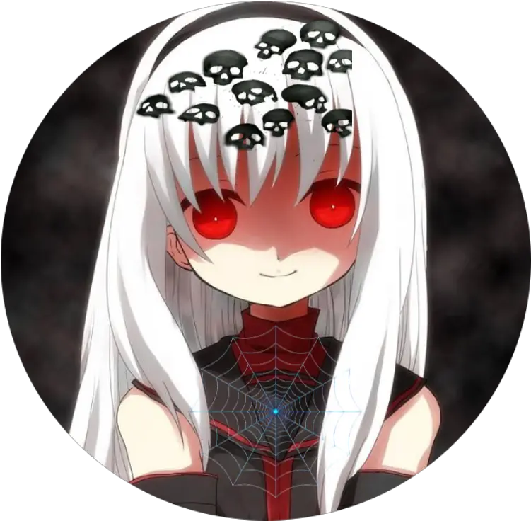 Dark Creepy Anime Icon Horror Scary Cute Scary Anime Girl Png Creepy Eyes Transparent