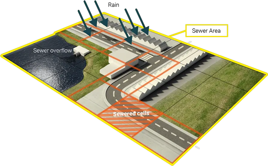 Sewer Model Water Overlay Tygron Preview Support Wiki Artificial Turf Png Rain Overlay Transparent