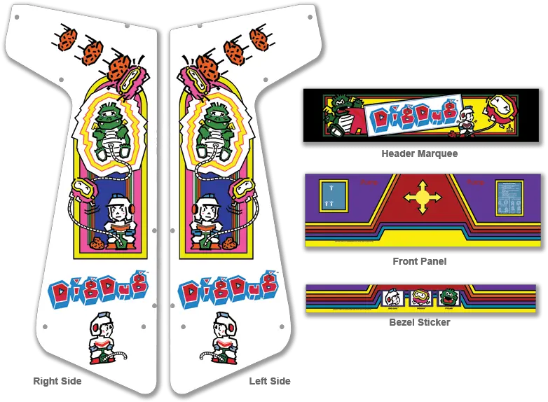 Dig Dug For Xtension Arcade Dig Dug Arcade Side Png Dig Dug Png