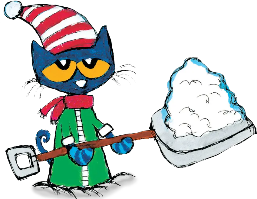 Pete Shoveling Snow Clipart Pete The Cat Snow Daze Png Pete The Cat Png