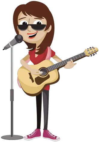 Transparent Png Svg Vector File Cartoon Singer Singer Png