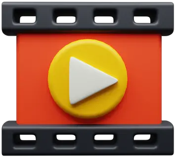 Video Icon Download In Colored Outline Style Horizontal Png Video Logo Icon