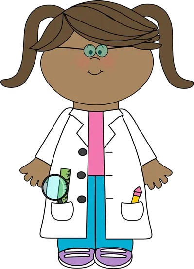 Png Young Girl Science Clipart Science Clipart Scientist Clipart Png