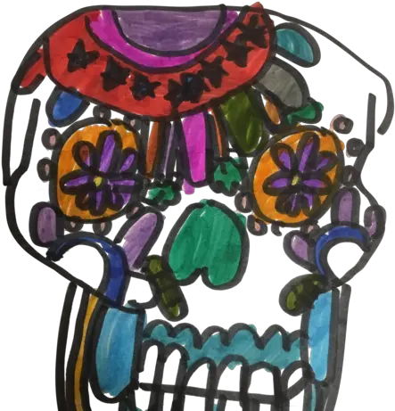 Sugar Skull Art Png Calavera Png