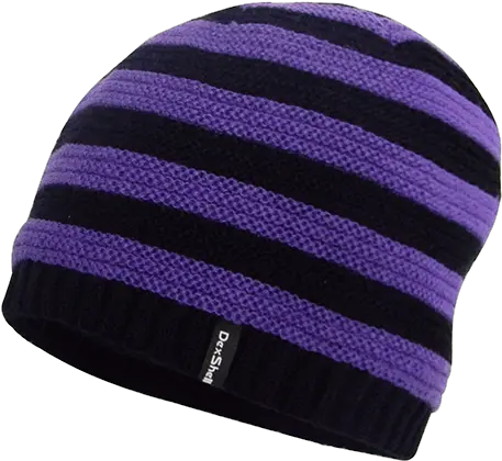 Children Waterproof Beanie Purple Stripe Dexshell Png Beanie Transparent