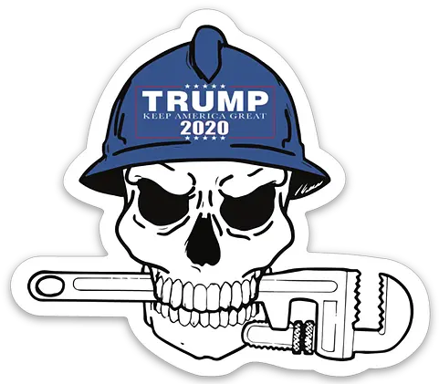 Trump 2020 Hard Hat Sticker State Flag Png Trump 2020 Png