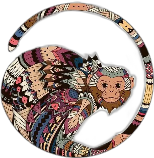 Monkeys Sticker Challenge Design Monkey Tattoo Png Monkey King Icon