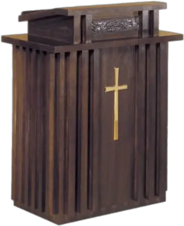 Dark Wooden Pulpit Transparent Png Wood Wood Cross Png