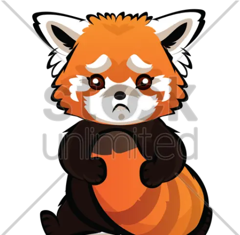 Raccoon Clipart Fox Cartoon Red Panda Cute Png Download Sad Red Panda Cartoon Cute Panda Png