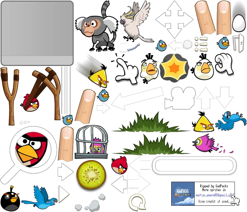 Pc Computer Sprites Angry Birds Rio Png Angry Birds Rio Icon