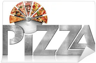 Pizza Metal Symbol With Slices Of Pizza Metallic Icon Or Language Png Icon Vs Symbol