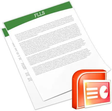 Flls Document Icon With Powerpoint Logo U2013 Finger Lakes Powerpoint Png Ppt Icon