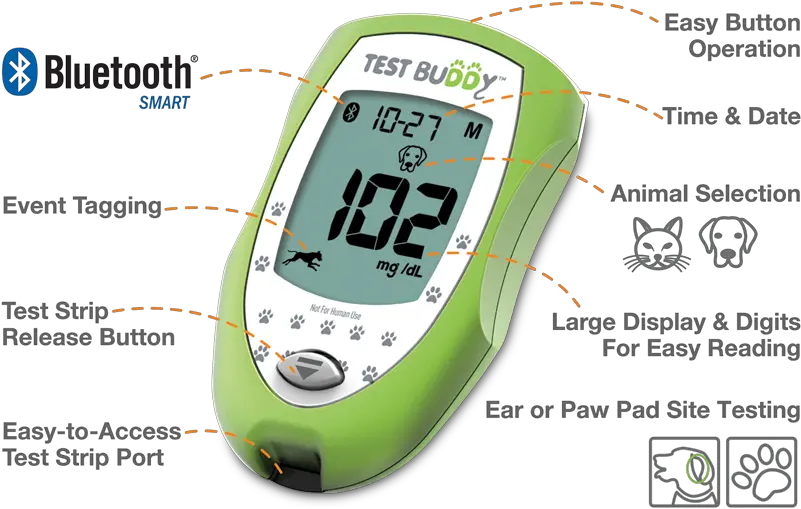 Test Buddy Glucose Meter Healthy Tracks For Pets Measuring Instrument Png Track Buddy Icon