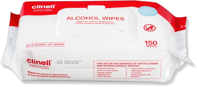 Clinell Alcohol Wipes Large 150 Label Png Alcohol Png