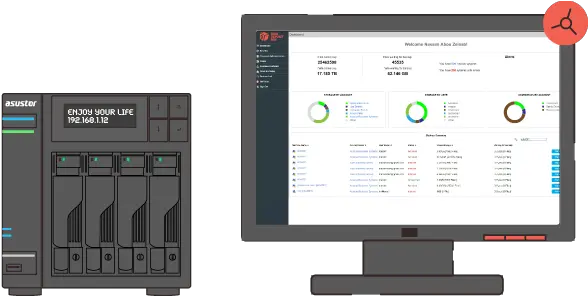 Online Backup For Asustor Cloud Based Solutions Vertical Png Nas Storage Icon