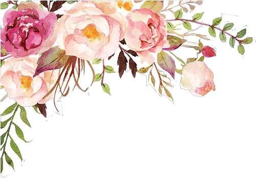 Watercolor Transparent Background Floral Corner Design Png Watercolor Flower Transparent Background