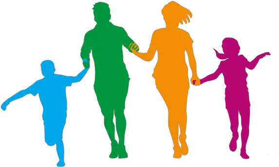 5k Run Running Fun Parkrun The Color Family Walk Family Running Silhouette Png Fun Png