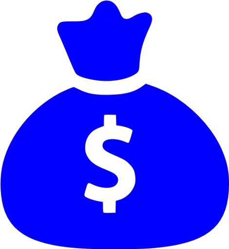 Blue Money Bag Icon Free Blue Money Bag Icons Blue Money Bag Icon Png Money Bag Png