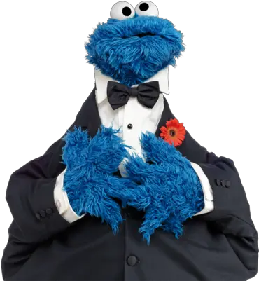 Free Cookie Monster Psd Vector Graphic Vectorhqcom Cookie Monster In A Suit Png Cookie Monster Png