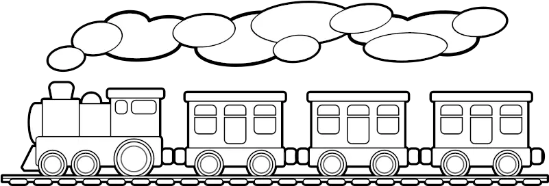 Toy Train Outline Outline Picture Of Train Png Toy Train Png