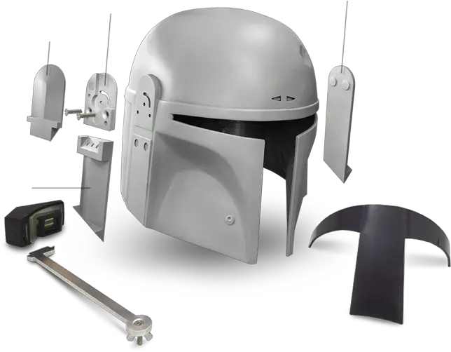 Bm Index Custom Mandalorian Helmet Kit Png Boba Fett Helmet Png