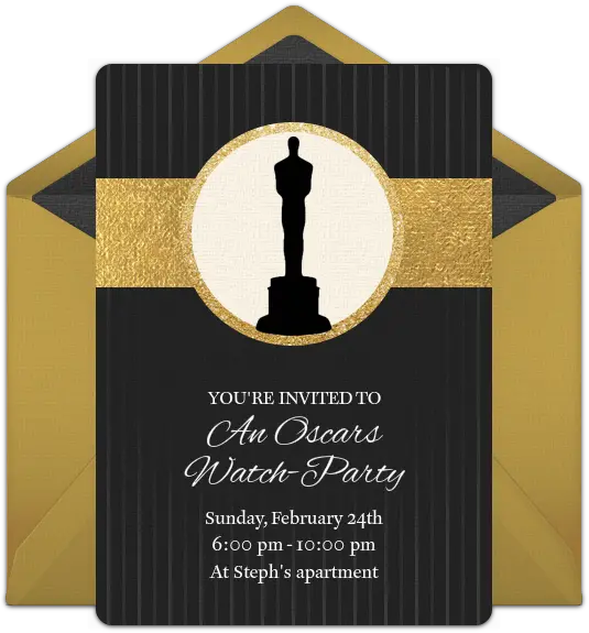 Free Oscars Invitations For The 2019 Academy Awards Invitation To The Oscars Png Oscars Logo