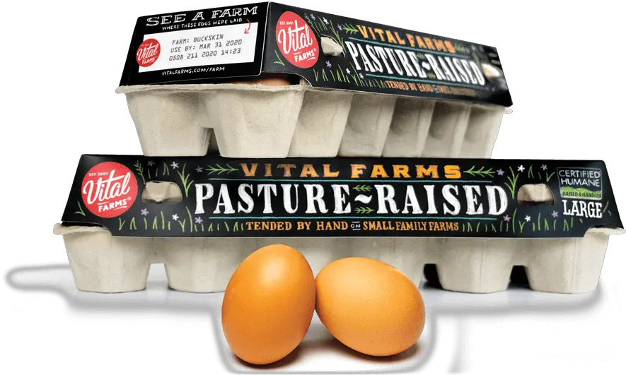 Bringing Ethically Produced Food To The Table Vital Farms Black Carton Eggs Png Egg Transparent Background