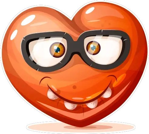 Funny Heart 2 Stickers For Whatsapp Happy Png Funny Icon For Whatsapp