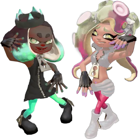 Cursed Marina And Pearl Color Swap I Fictional Character Png Pearl Splatoon Icon