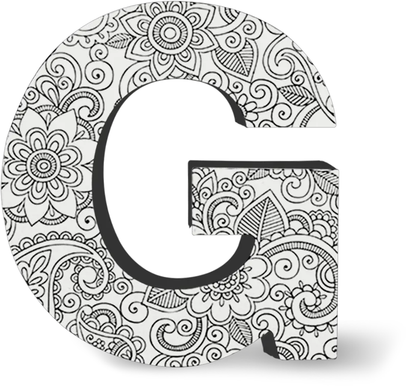 G Letter Png Transparent Images All G Para Colorear Mayuscula G Png