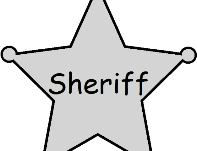 Original Sheriff Badge Clipart Png Download Full Size Line Art Sheriff Badge Png