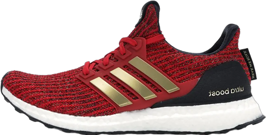 Game Of Thrones X Adidas Ultra Boost Got Ultra Boost House Lannister Png Adidas Energy Boost Icon Baseball Cleats