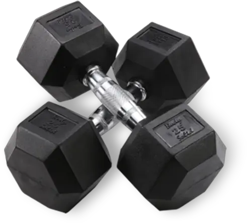 Download Hd Weights Dumbbell Transparent Png Image Mancuerna Hexagonal 100 Libras Dumbbell Png