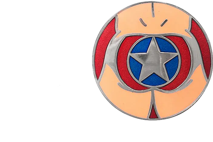 Capmericau0027s Ass Enamel Pin Up Stephen Mcdermott Circle Png Ass Png