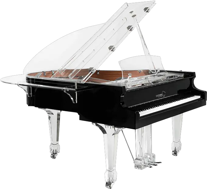 Aire Acrylic Clear Baby Grand Piano For Sale Euro Pianos Piano Png Legs Transparent