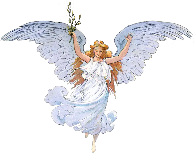 Vintage Peace Angel Png Transparent Background