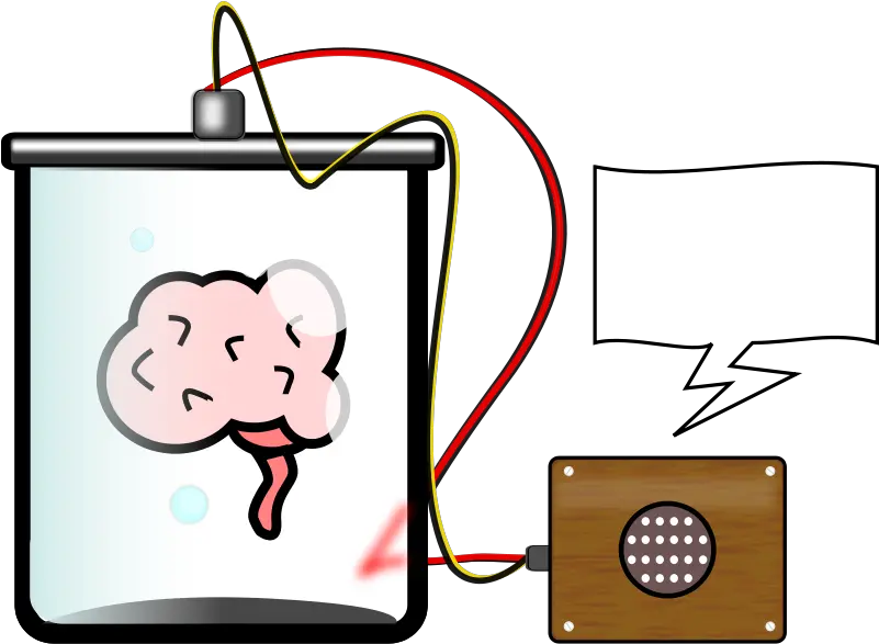 Brain In A Jar Brain In Vat Clipart Png Brain Clipart Transparent