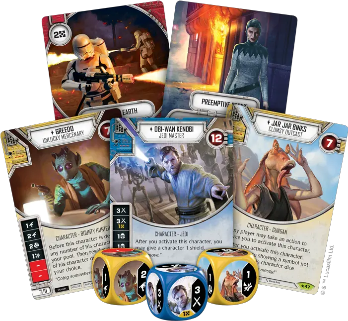 New Star Wars Destiny Starters U0026 Boosters Have Arrived Spikey Bits Star Wars Png Jar Jar Binks Png