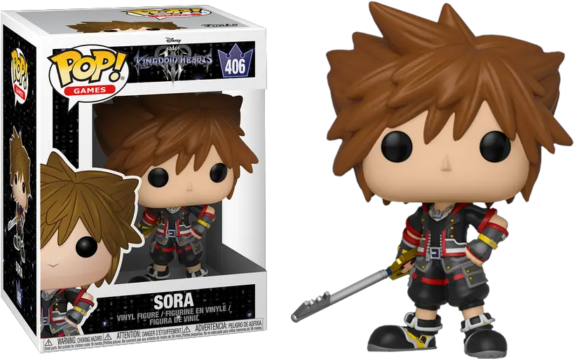 Kingdom Hearts Iii Sora Pop Vinyl Figure Sora Kingdom Hearts 3 Funko Png Kingdom Hearts Png