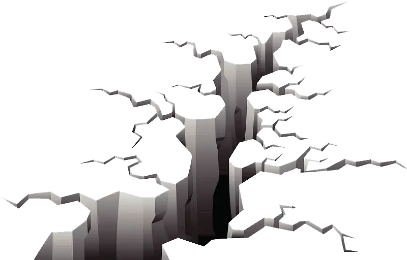 Ground Earthquake Illustrat Drawing Crack In The Ground Png Glass Crack Png