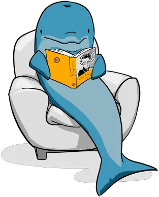 Download Dolphins Clipart Reading Dolphin Reading A Book Dolphin Reading Clipart Png Dolphins Png