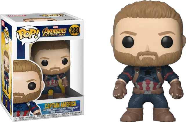 288 Avengers Infinity War Captain America Toys Funko Avengers Infinity War Pop Captain America Png Captain America Infinity War Png